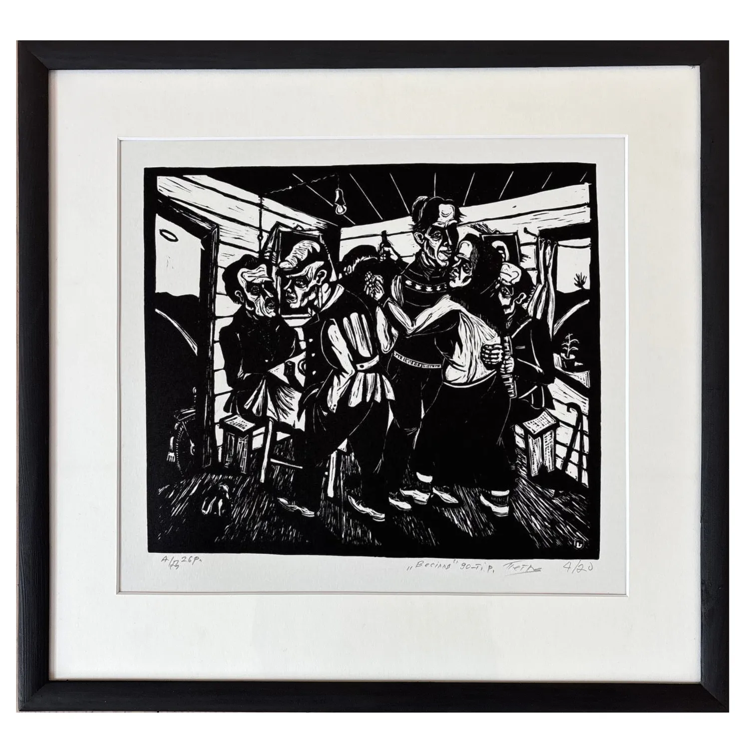 Image of wedding by Humeniuk Petro, made of ліногравюра, Graphics medium, priced at $300