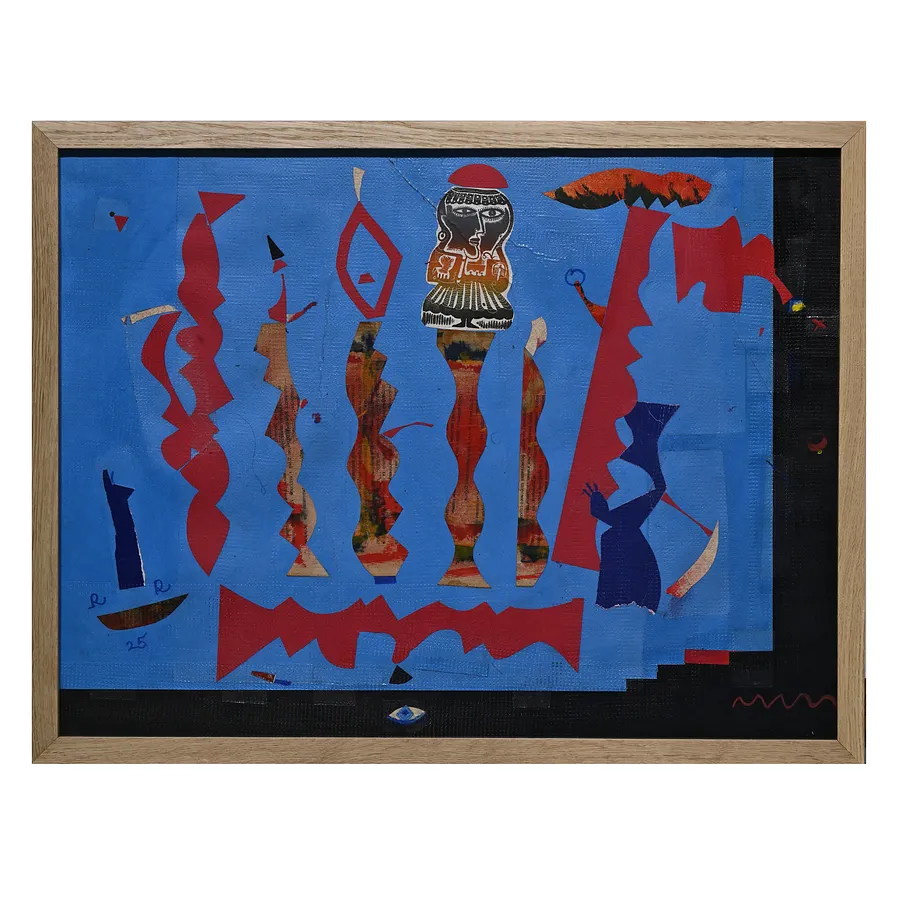 Image of Series "Exotic animals and birds" by Romanyshyn Roman, size: 48 х 64 см, made of colored paper, etching, silk screen printing, appliqué, priced at $600