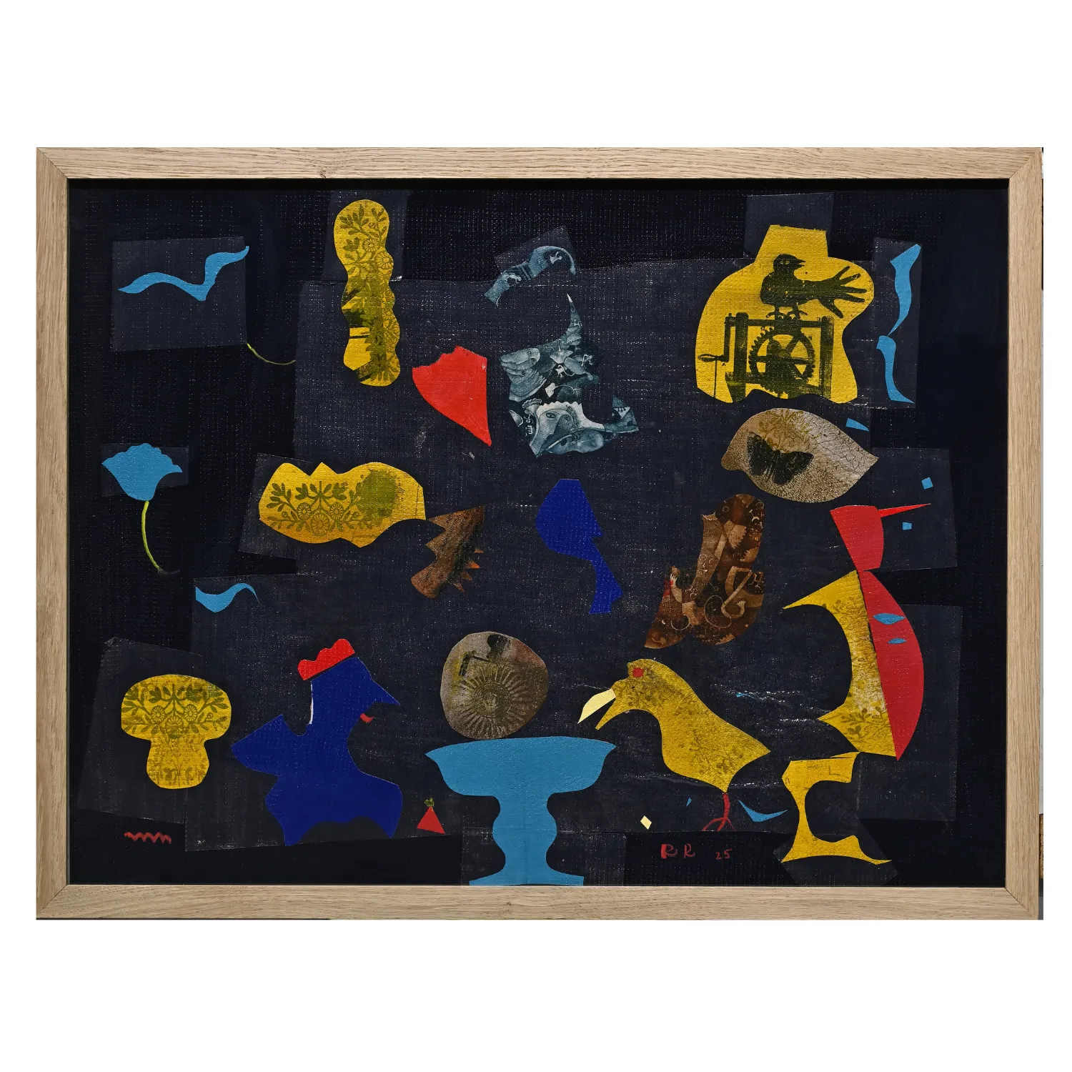 Image of Series "Exotic animals and birds" by Romanyshyn Roman, size: 48 х 64 см, made of colored paper, etching, silk screen printing, appliqué, priced at $600