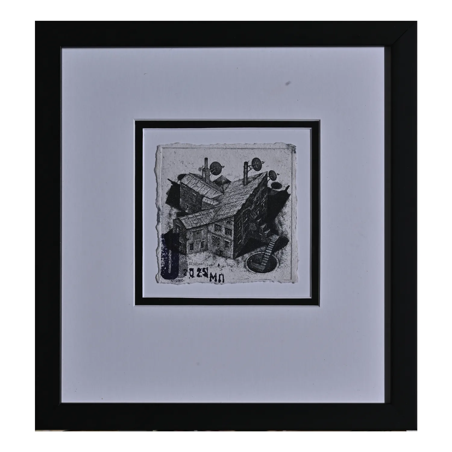 Зображення "з серії "Харківські нотатки 2025"" від Маков Павло, розмір: 10 х 10 см, матеріали: офорт, олівець, папір ручної роботи, медіум: Графіка, ціна: €300