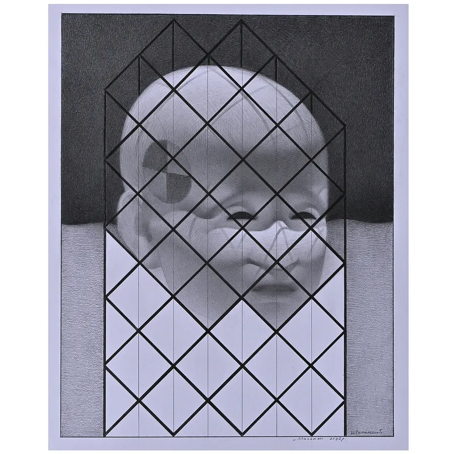 Image of mannequin by Smolsky Yuriy, size: 26 х 20,5, Graphics medium, priced at $500