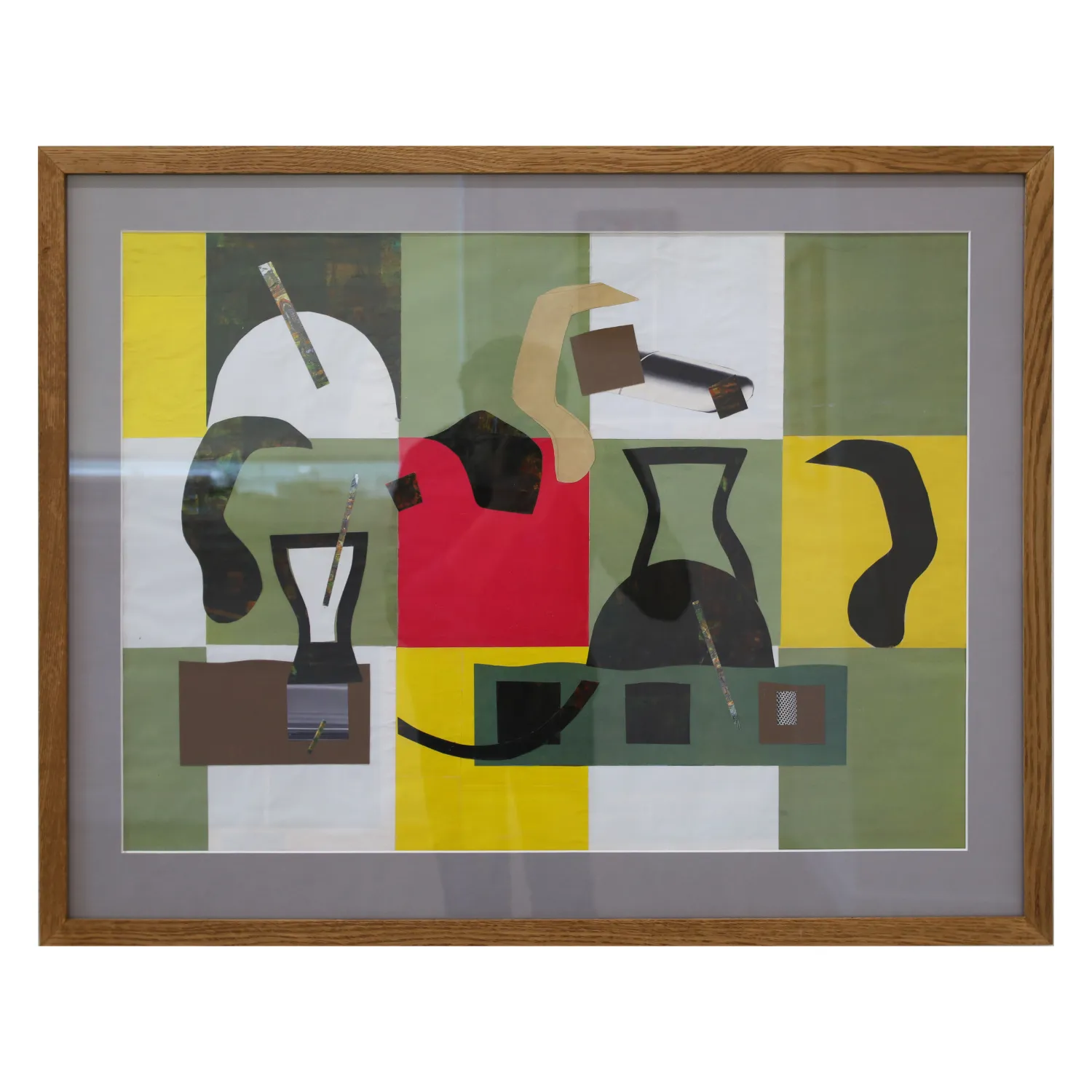 Image of Composition by Dmytro Paruta, size: 50 х 68 см, made of сolored paper, аppliqué, priced at $300