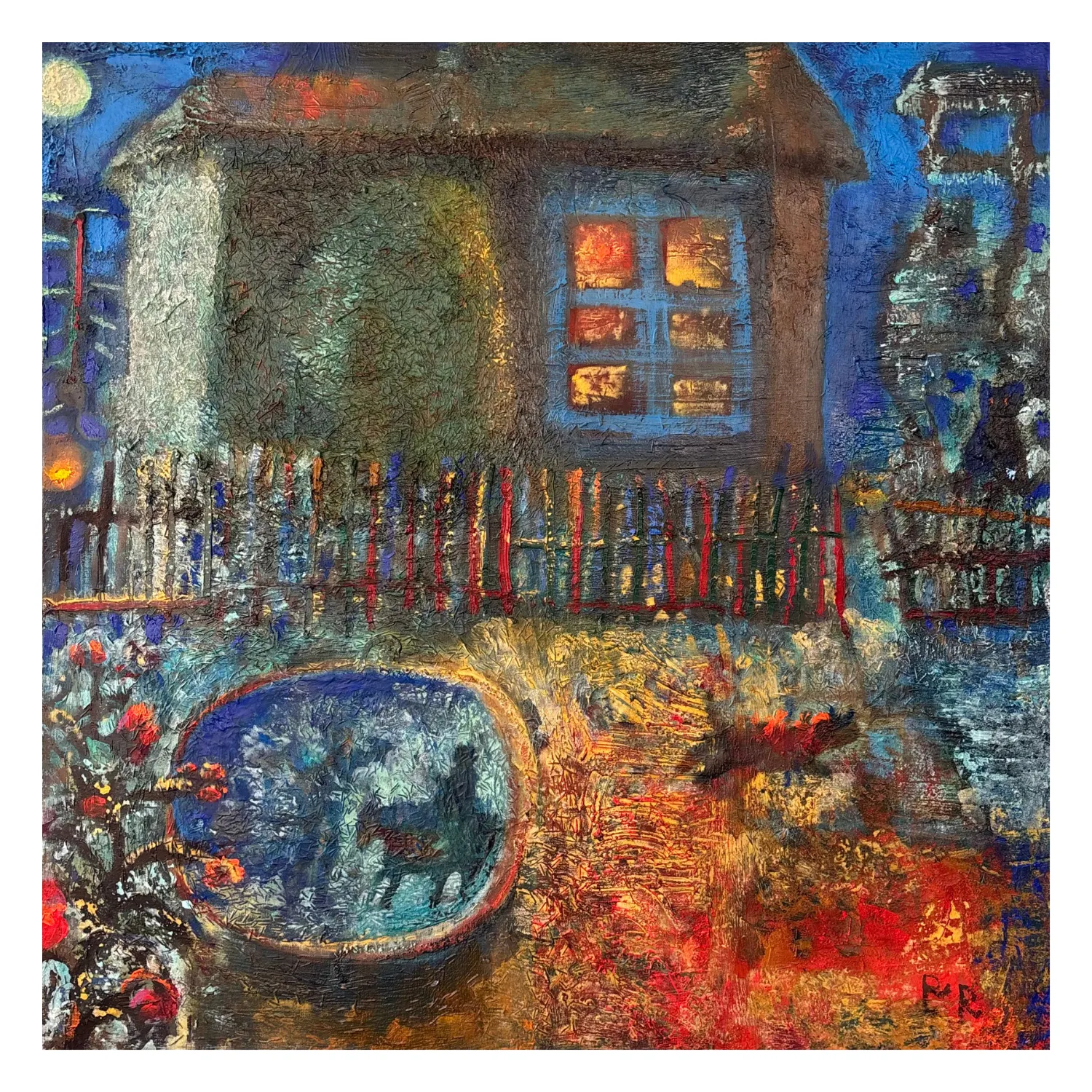 Image of warm night by Romanyshyn Roman, size: 105 х 105 см, made of canvas, oil, priced at $3800