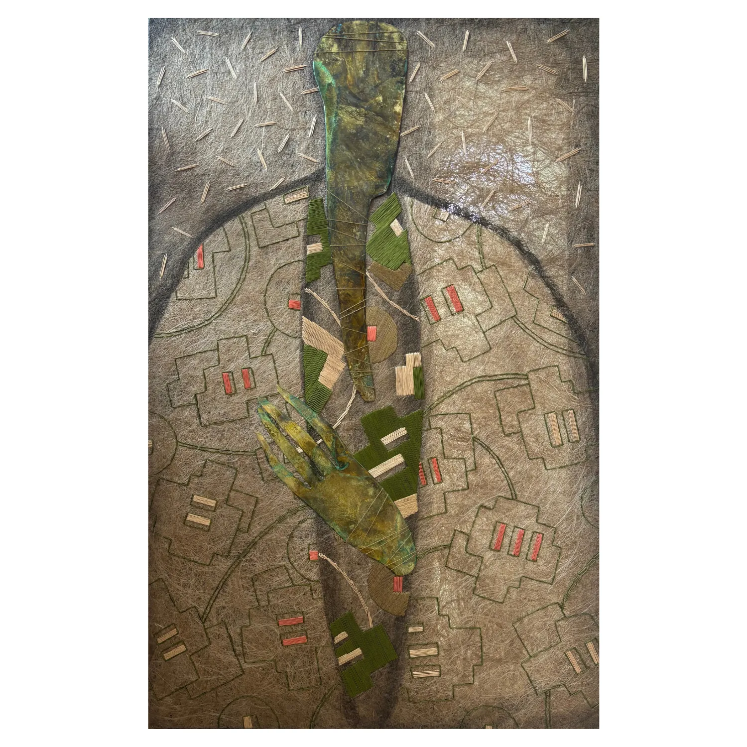 Image of Beloved by Tkachuk Yaroslava, size: 99 х 84 см, Textiles medium, priced at $1500