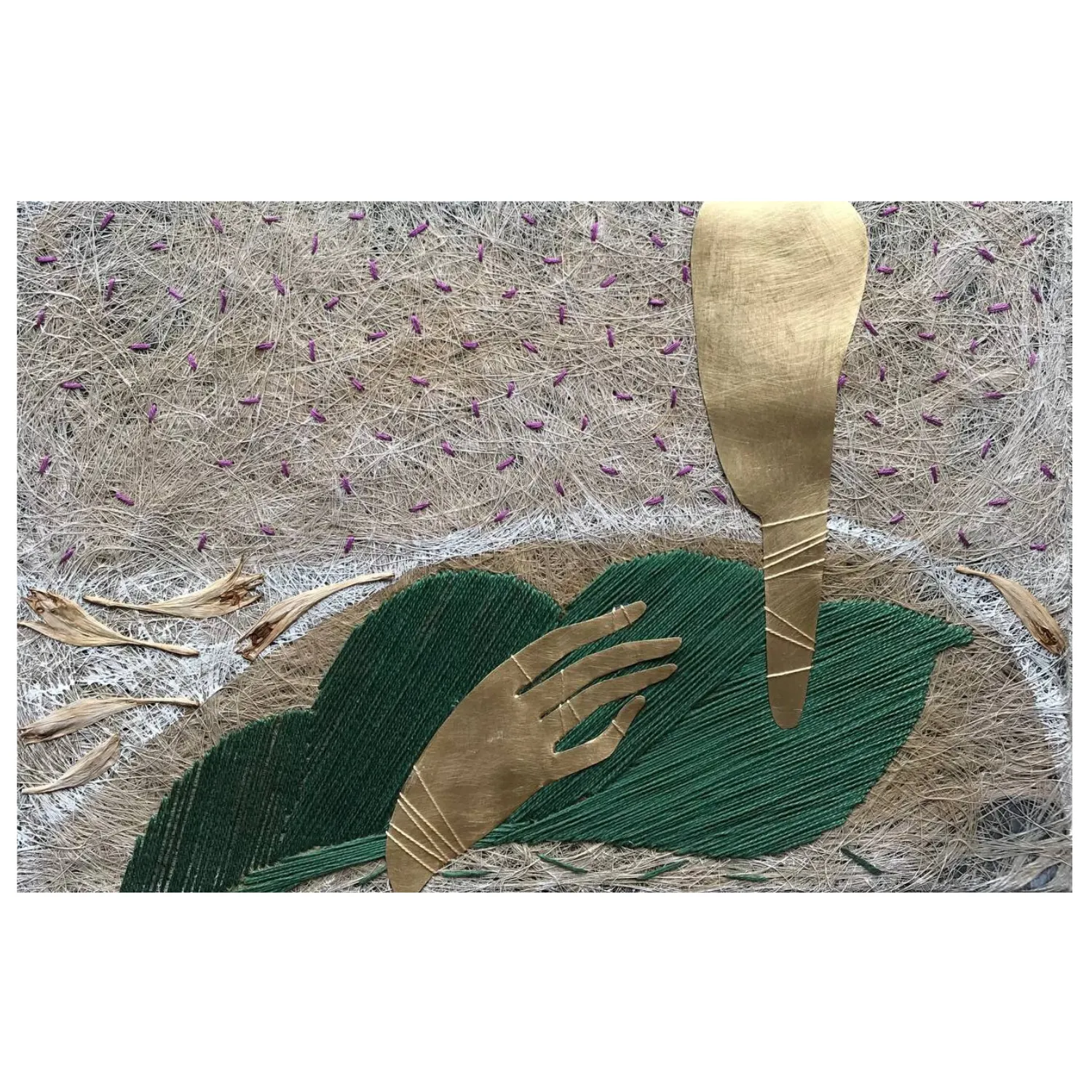 Image of spring by Tkachuk Yaroslava, size: 20 х 30 см, Textiles medium, priced at $250