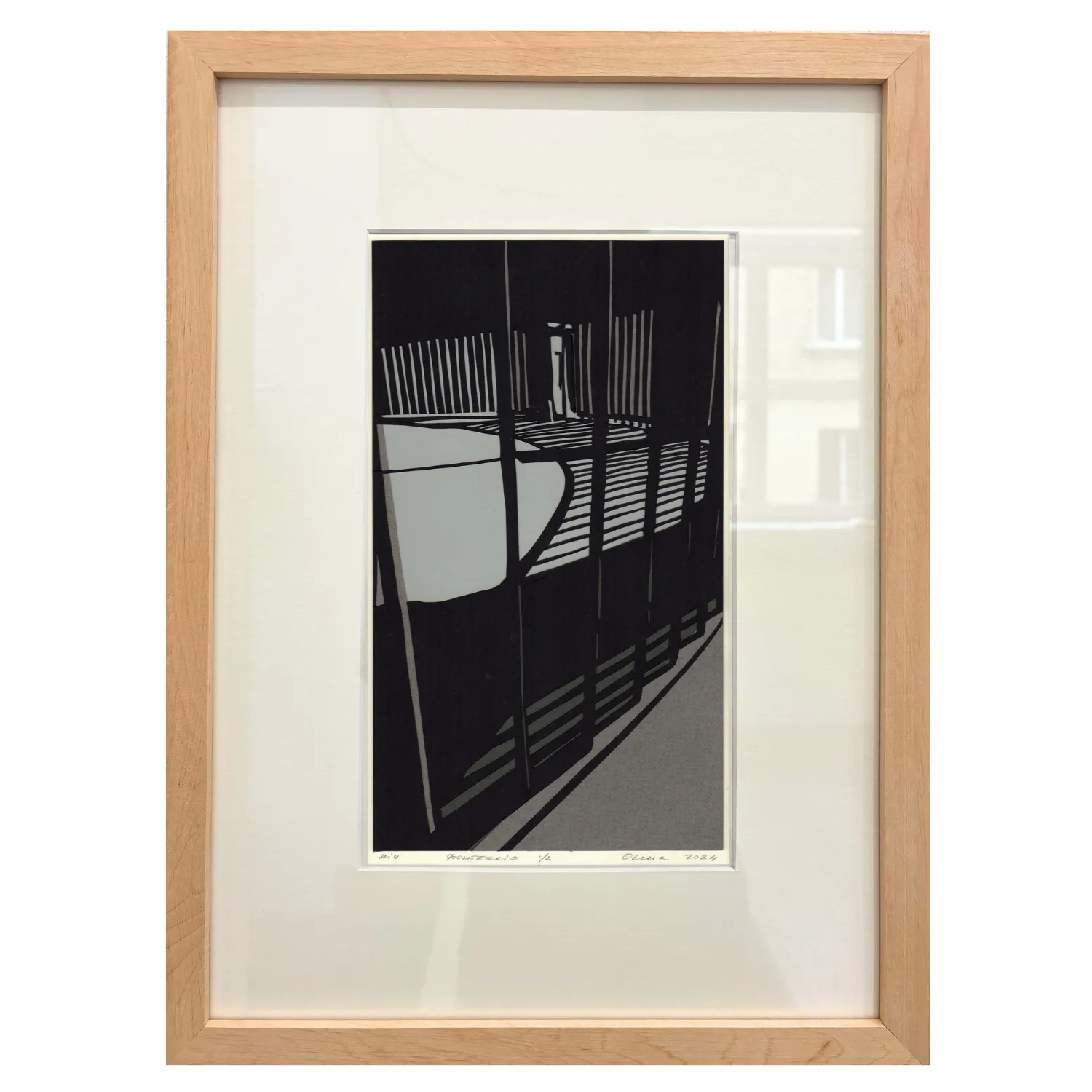 Зображення "ніч. фонтеккіо." від Турянська Олена, розмір: 15.5 х 27 см, матеріали: папір, витинання, аплікація, ціна: $550