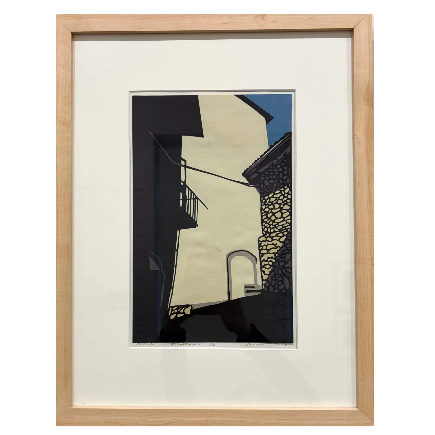 Image of стіна. фонтеккіо by Olena Turyanska, size: 18 х 28 см, made of paper, cut-out, appliqué, Appliqué medium, priced at $600