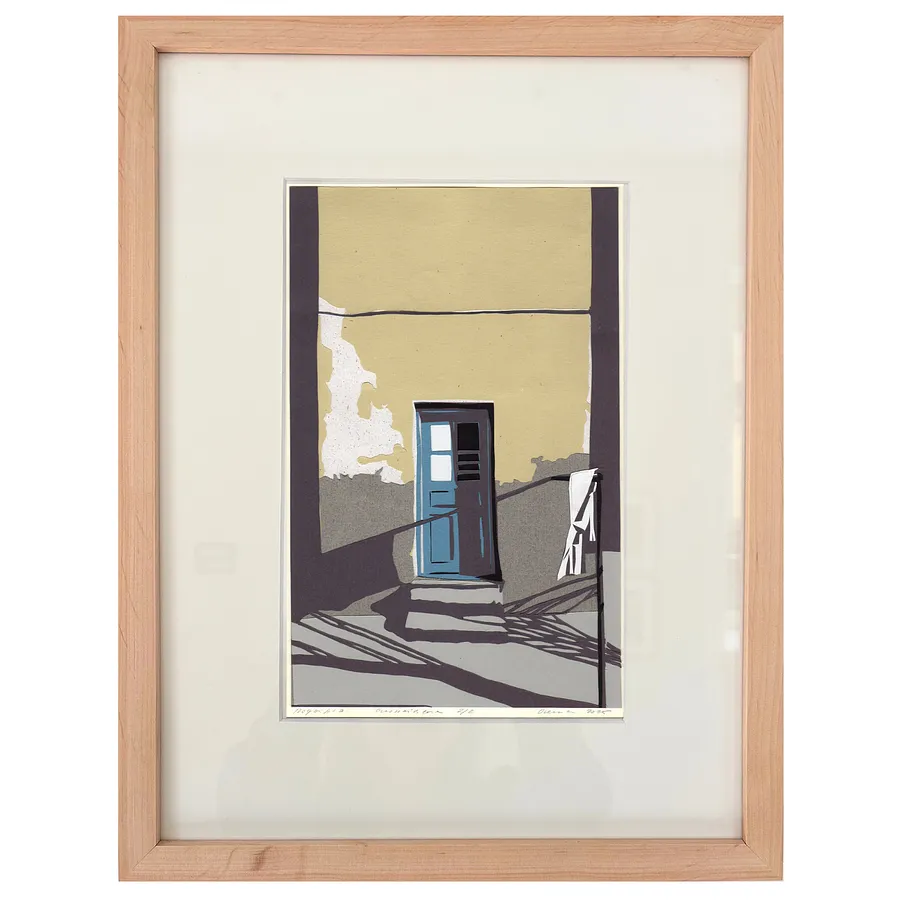 Зображення "подвір'я. вулиця снопківська" від Турянська Олена, розмір: 18 х 28 см, матеріали: папір, витинання, аплікація, серія: 2/2, ціна: $600