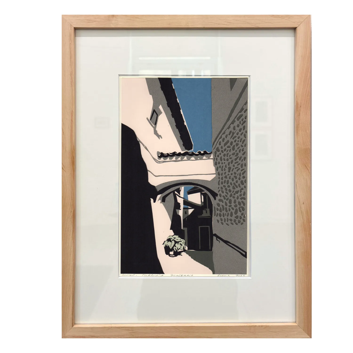 Image of Сонце. Подвір'я. Фонтеккіо by Olena Turyanska, size: 18 х 28, priced at $600