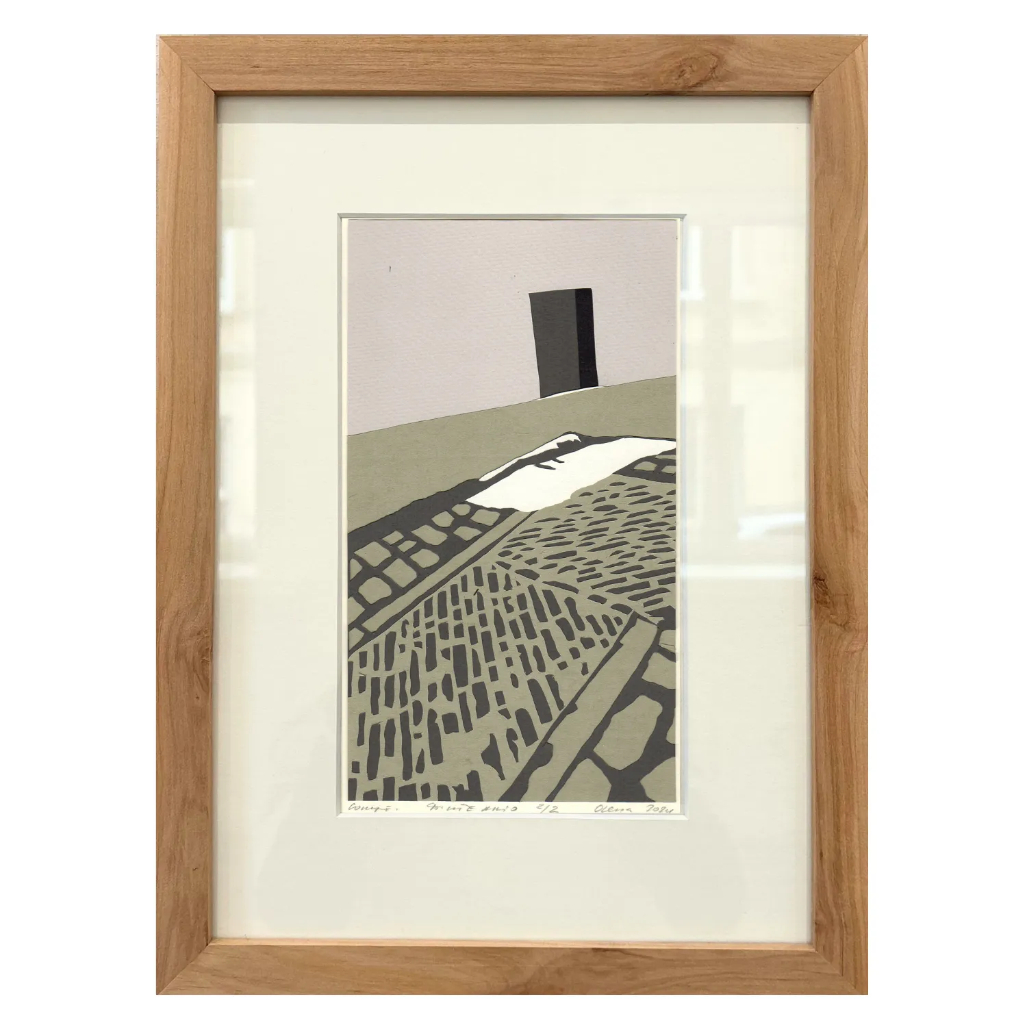 Image of Сонце. Фонтеккіо by Olena Turyanska, size: 12 х 21 см, made of папір, витинання, аплікація, Appliqué medium, part of the 1/2 series, priced at $500