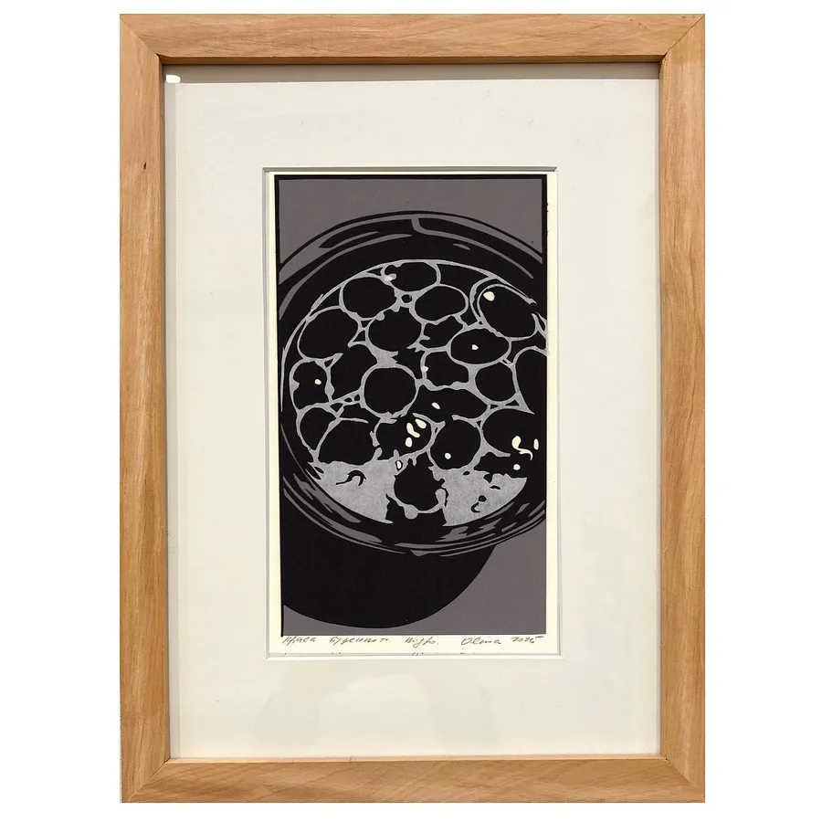 Image of Відро з дощівкою by Olena Turyanska, size: 12 х 21 см, priced at $500