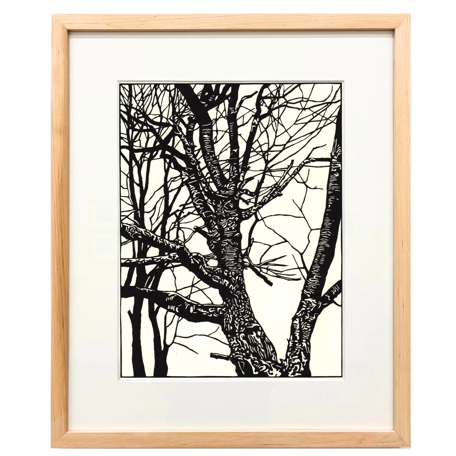 Image of tree. pohulanka by Olena Turyanska, size: 29 х 38,5 см, made of папір, витинання, аплікація, Appliqué medium