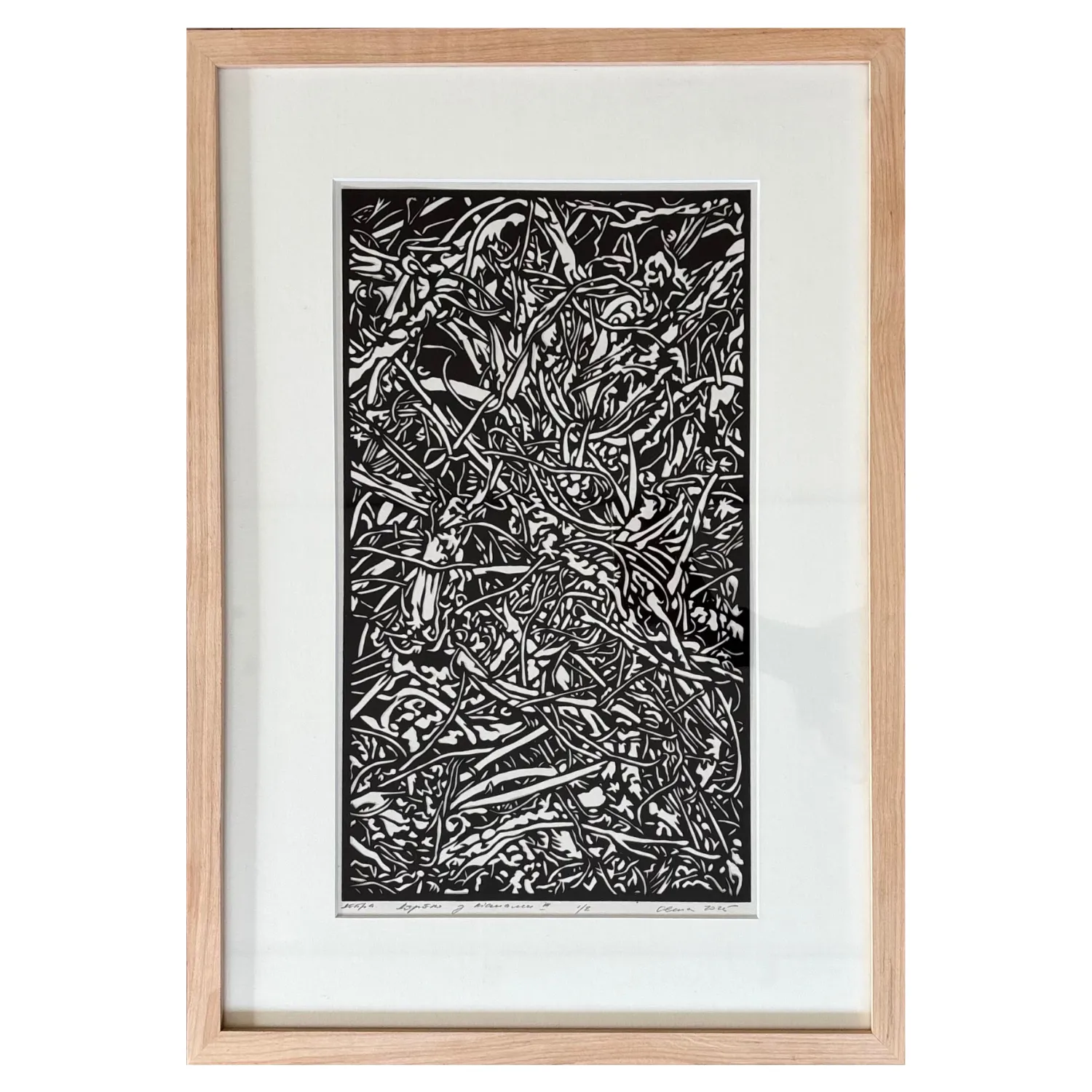 Image of дебра. дерево з ліанами ІІІ by Olena Turyanska, size: 23,5 х 41 см, made of папір, витинання, аплікація, Appliqué medium, priced at $700