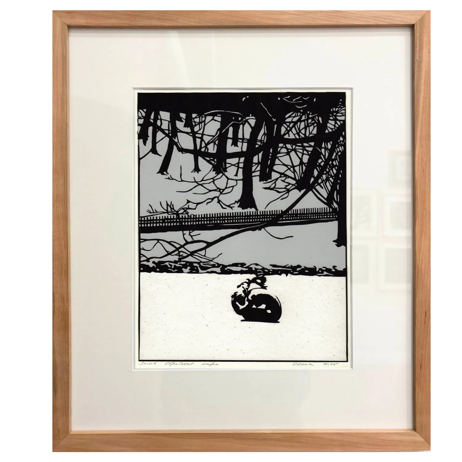 Зображення "Зима. Стрийський парк" від Турянська Олена, розмір: 22,5 x 29 см, матеріали: папір, витинання, аплікація, ціна: $600