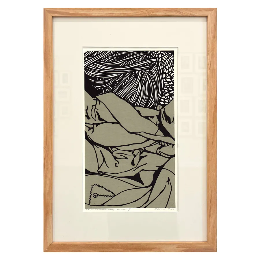 Image of НА рибальському човні І by Olena Turyanska, size: 19,5 х 33,5 см, priced at $600