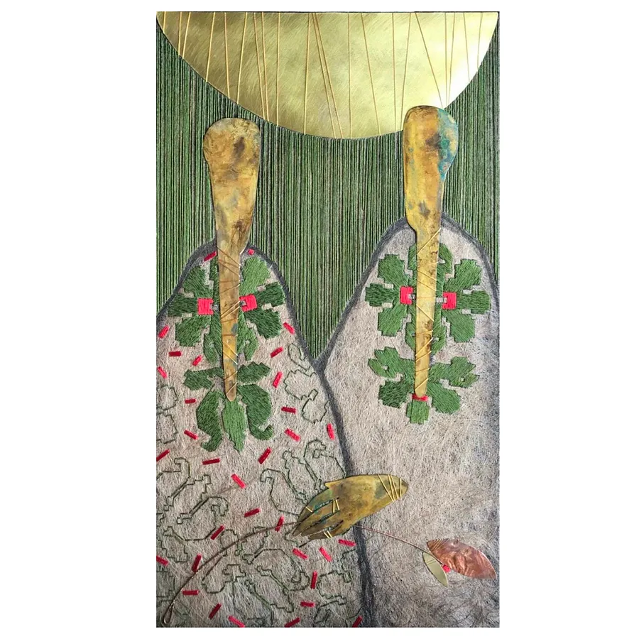 Image of ПІд одним небом (сІМЕЙНІ фото) by Tkachuk Yaroslava, size: 80 х 45 см, Textiles medium, priced at $700