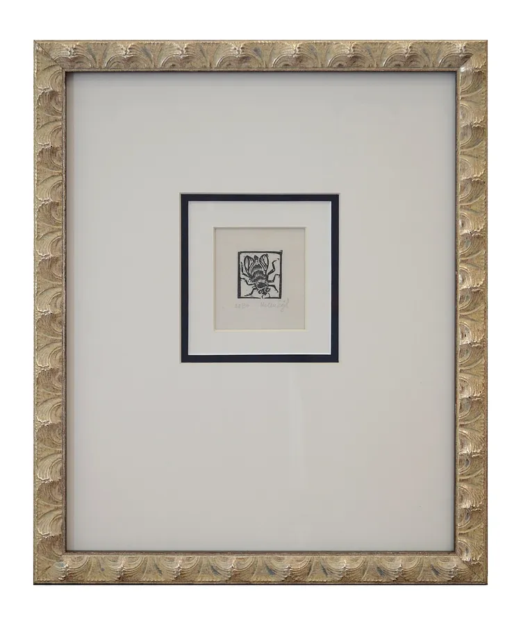 Зображення "«Бджола»" від Зігл Гелен, розмір: 6,5х6 см, матеріали: Папір., медіум: Дереворіз, ціна: $150