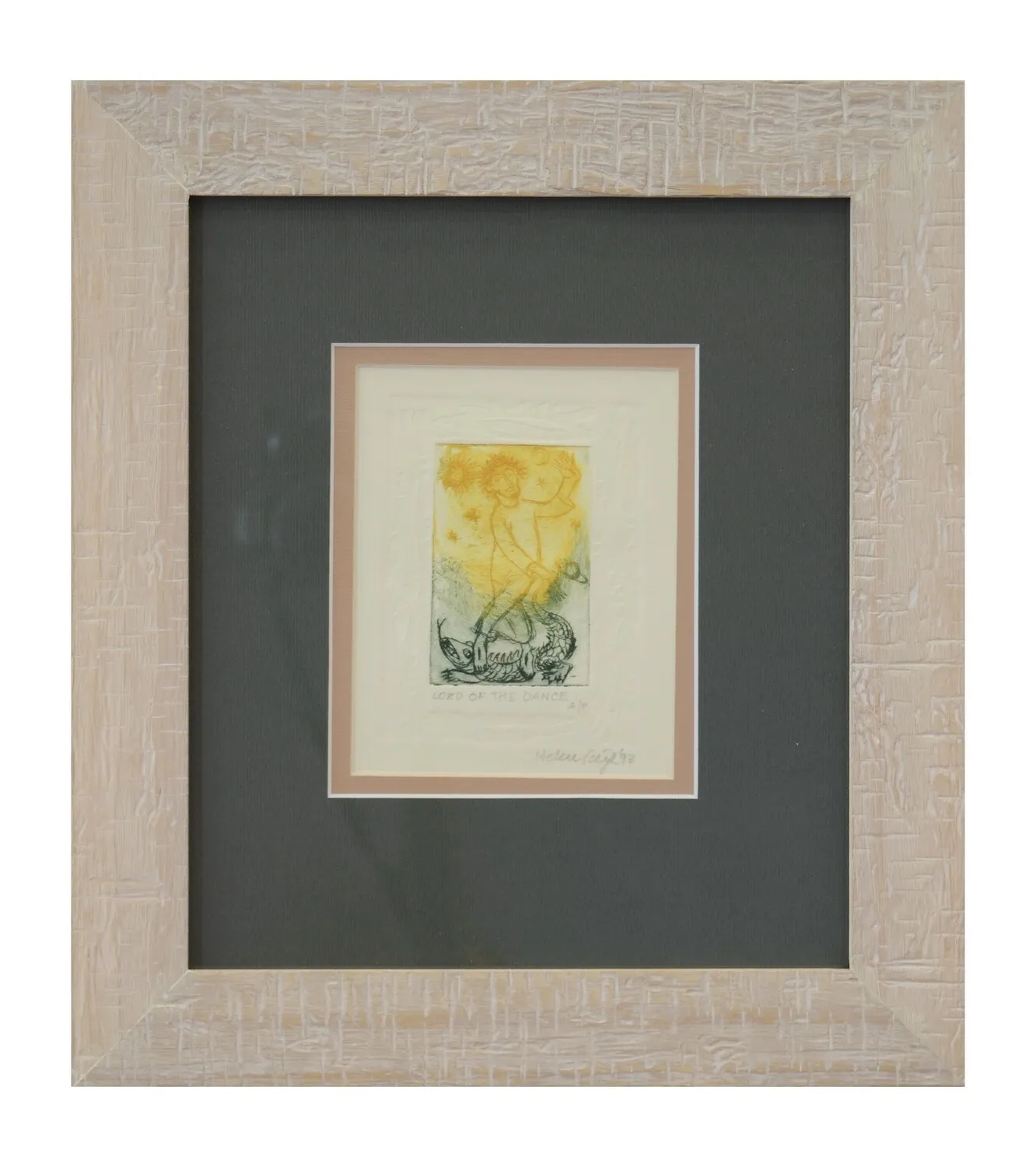 Зображення ""Володар танцю"" від Зігл Гелен, розмір: 13х10,5 см, матеріали: Папір., медіум: Дереворіз, ціна: $250