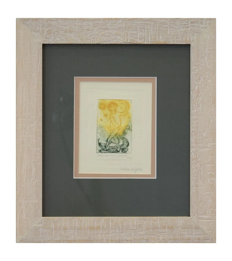 Зображення ""Володар танцю"" від Зігл Гелен, розмір: 13х10,5 см, матеріали: Папір., медіум: Дереворіз, ціна: $250