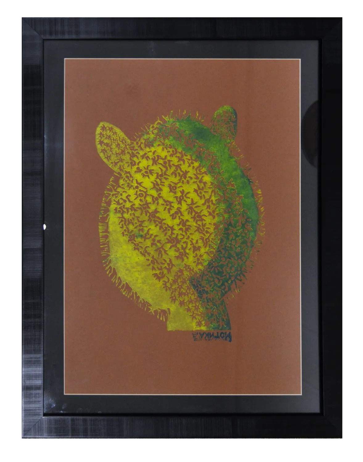 Image of Cactus by Motyka Mariana, size: 69х48 см, made of Paper., Linocut medium, priced at $180