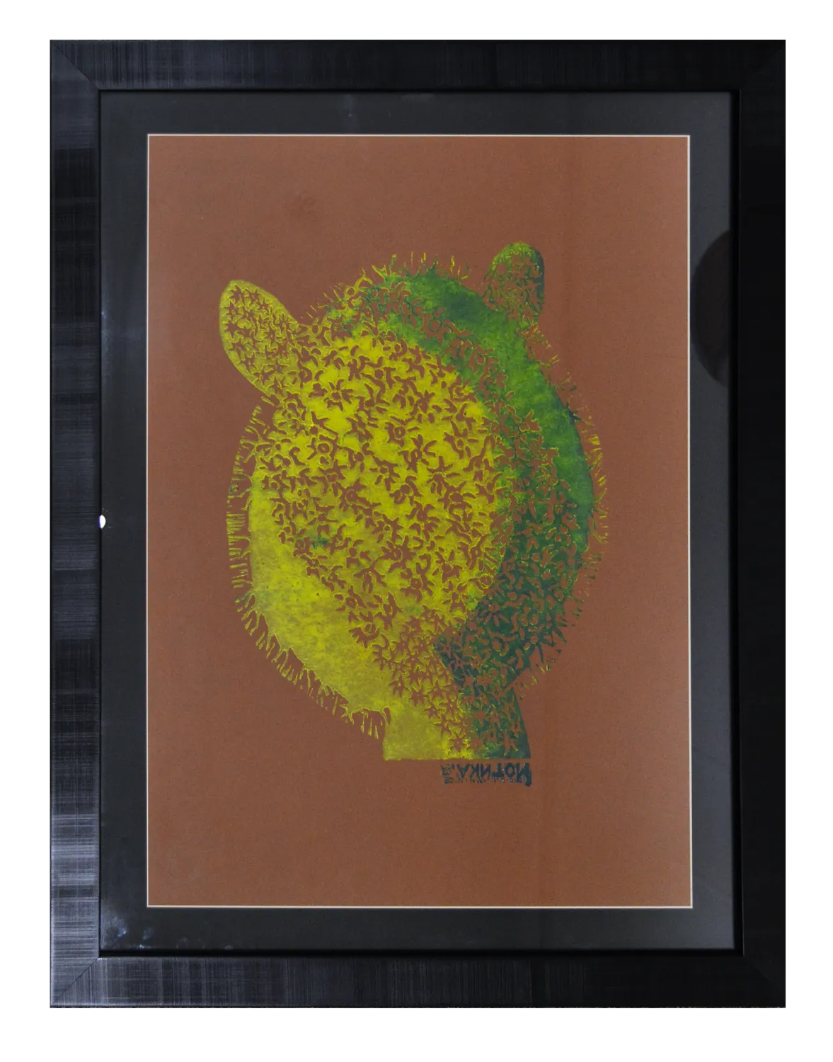 Image of Cactus by Motyka Mariana, size: 69х48 см, made of Paper., Linocut medium, priced at $180