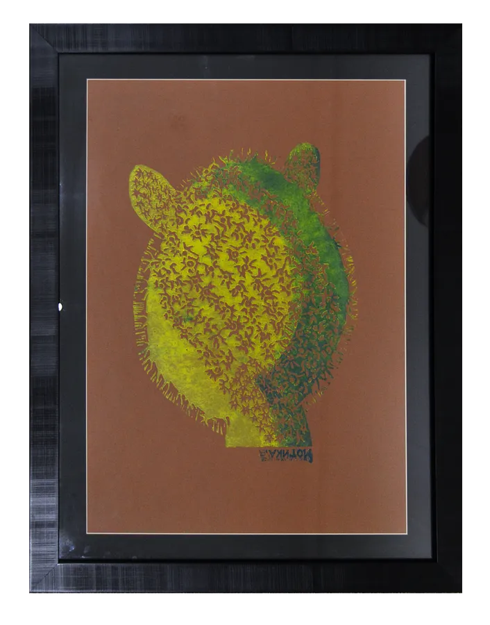 Image of Cactus by Motyka Mariana, size: 69х48 см, made of Paper., Linocut medium, priced at $180