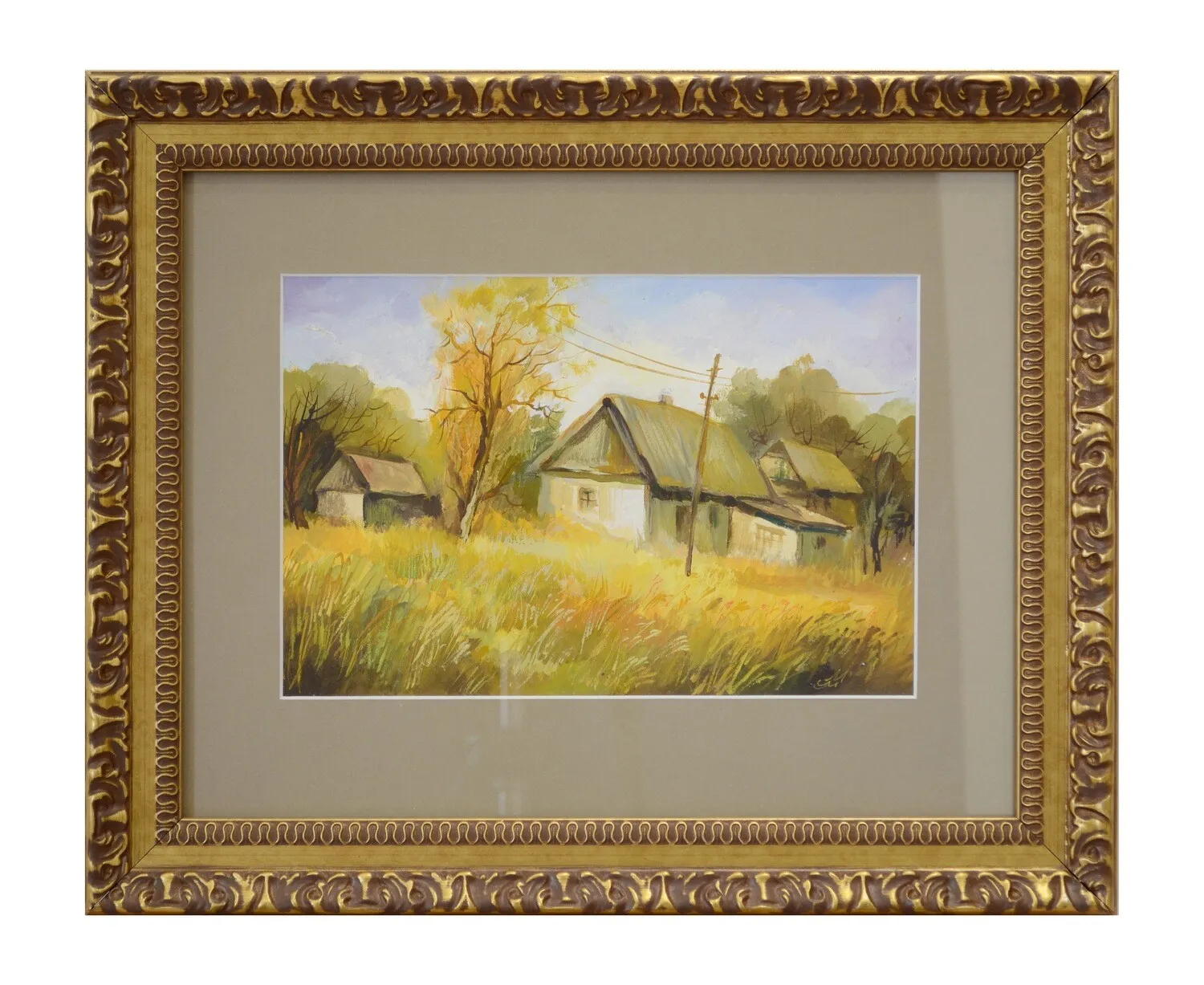 Image of "Rural Landscape" by Malavskyi Mechyslav, size: 19х28 см, made of Olga., Painting medium, priced at $200