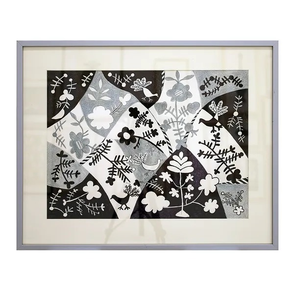 Image of Flowers and Birds by Paruta-Vitruk Olha, size: 36х48 см, made of Paper, pastel., Graphics medium, priced at $150