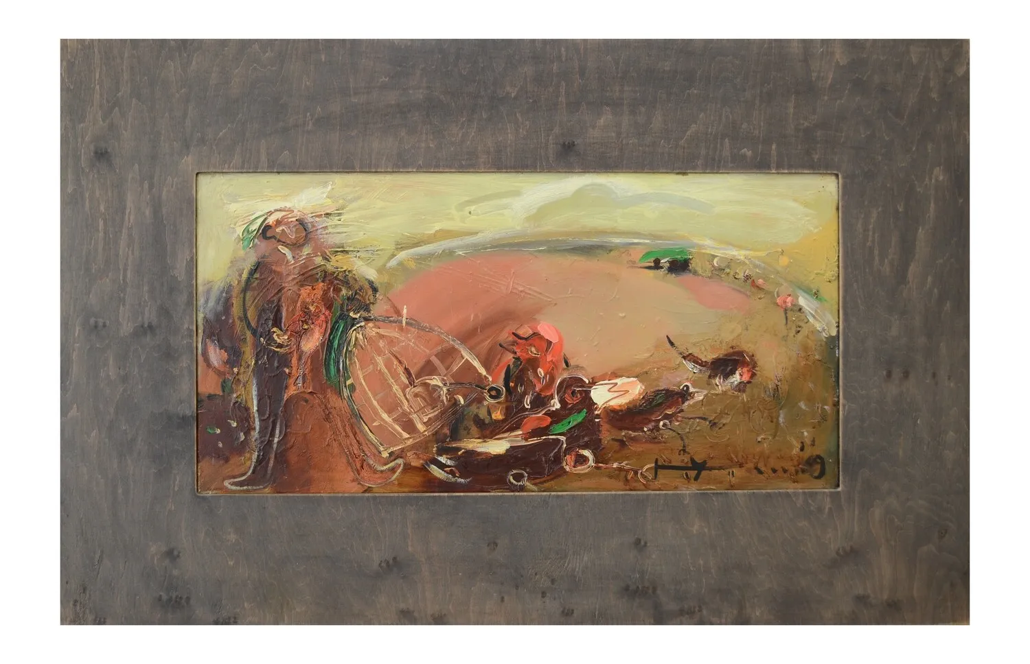 Image of Releasing the bird by Nyshchuk Ulyana, size: 35х70 см, made of Oil on canvas., Painting medium, priced at $600