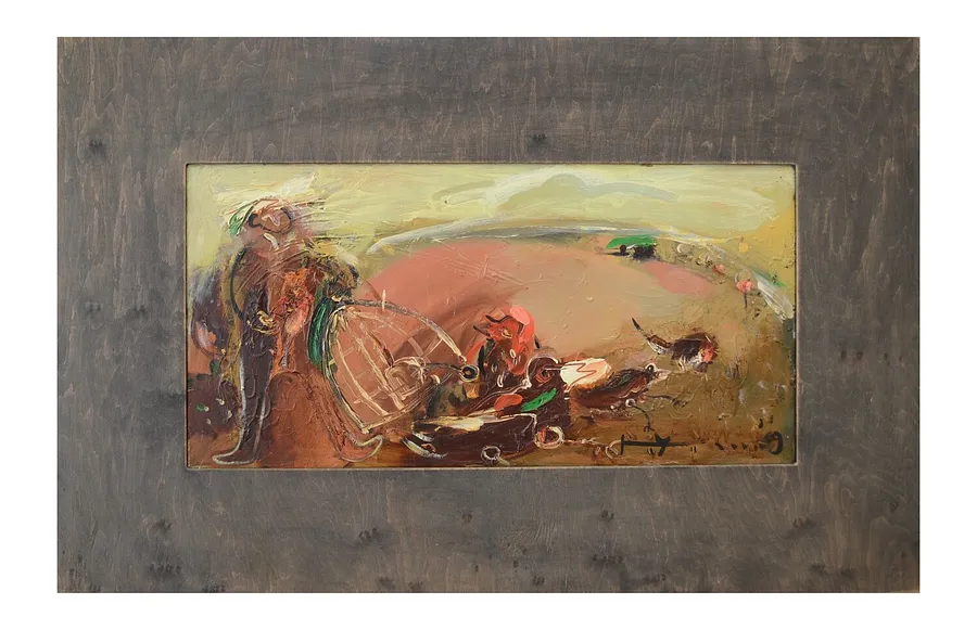 Image of Releasing the bird by Nyshchuk Ulyana, size: 35х70 см, made of Oil on canvas., Painting medium, priced at $600