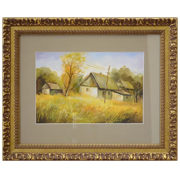 Image of "Rural Landscape" by Malavskyi Mechyslav, size: 19х28 см, made of Olga., Painting medium, priced at $200
