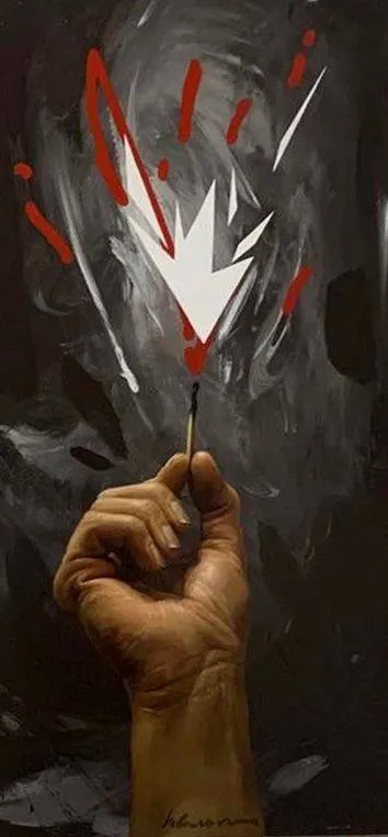 Зображення "Прометей" від Коваль Юрій, розмір: 100х50 см, матеріали: Олія, полотно., медіум: Живопис