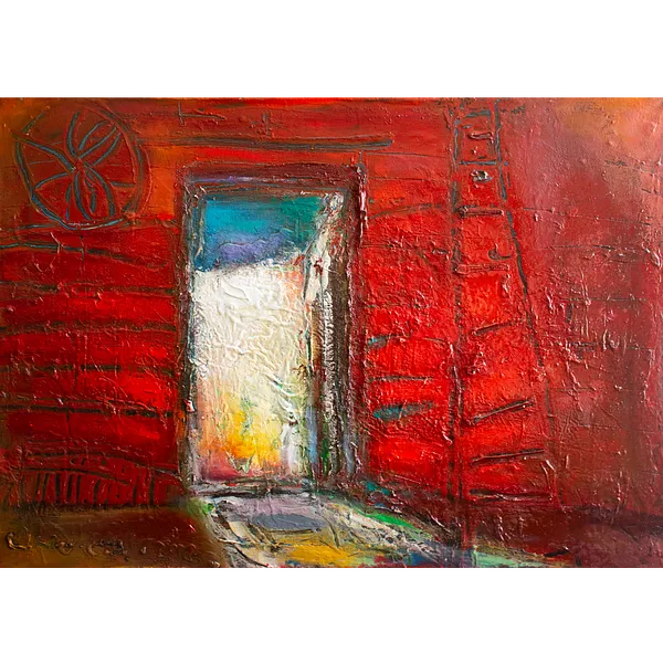 Image of The doors by Savchenko Serhiy, size: 80х100 см, made of Oil, acrylic, canvas., Painting medium