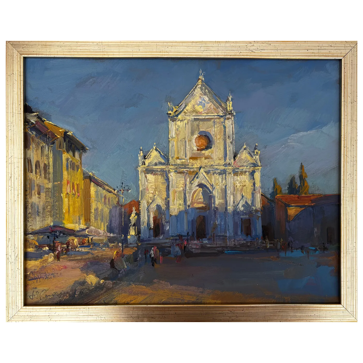 Image of Базиліка Санта-Кроче. Флоренція by Smolsky Yuriy, size: 27х35 см, Painting medium, priced at $150