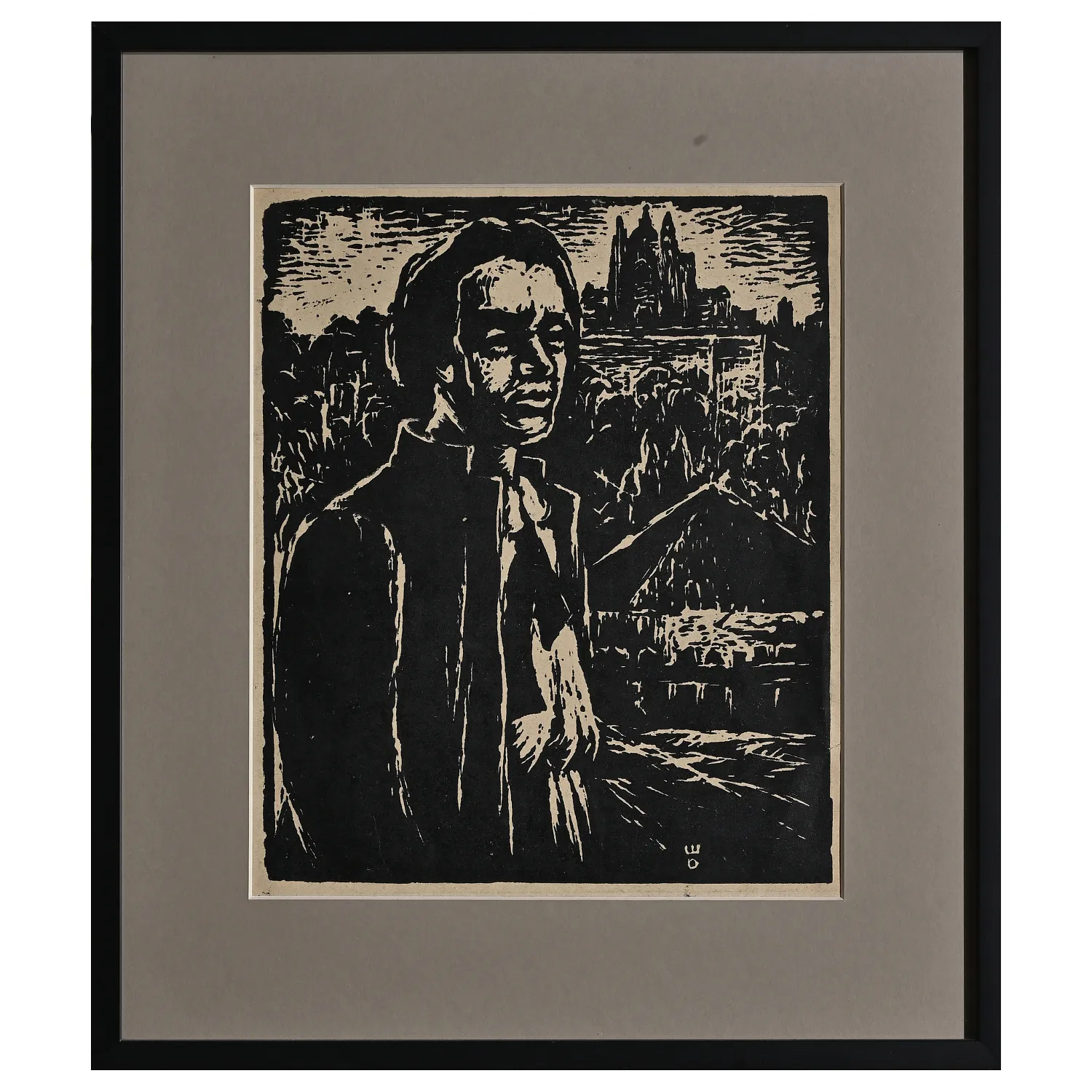 Image of Т. Шевченко в Почаєві by Сміх-Шатківський Олекса, size: 30 х 25 см, made of лінорит, Graphics medium, priced at $400