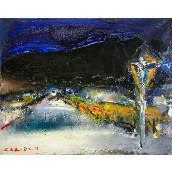 Image of Crusify by Savchenko Serhiy, size: 80х100 см, made of Oils, acrylics, canvas., Painting medium
