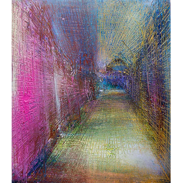 Image of City landscape by Savchenko Serhiy, size: 150x120 cm, made of Canvas, acrylic, oil, Painting medium, priced at $8000