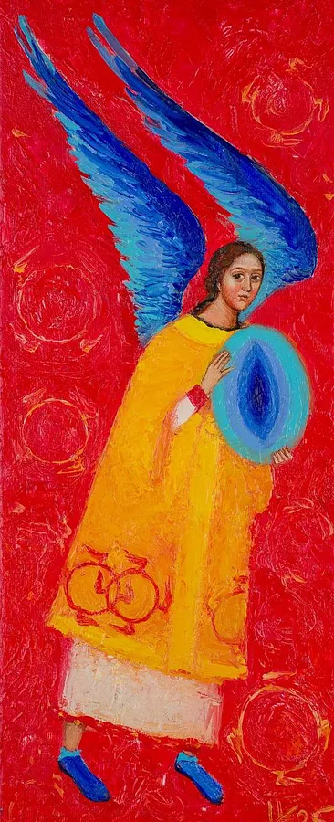 Image of Throne Angels by Kosianenko Kateryna, size: 50х20, Painting medium, priced at $1600