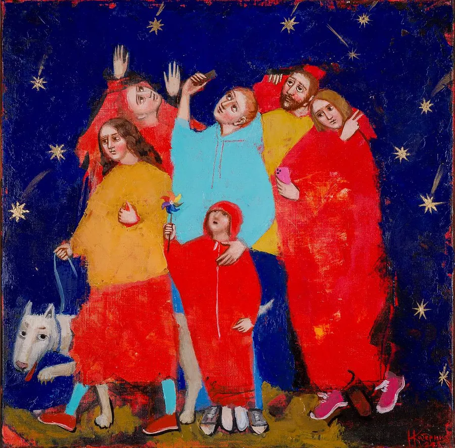 Image of Shooting Stars by Kosianenko Kateryna, size: 50х50, Painting medium, priced at $3500