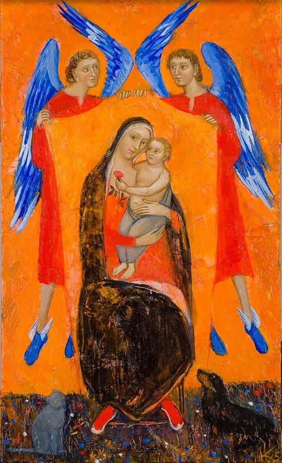 Image of Guardian Angels by Kosianenko Kateryna, size: 50х30, Painting medium, priced at $1900