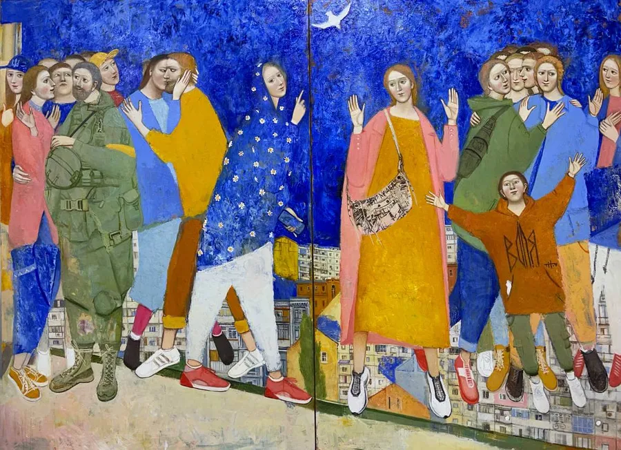 Зображення "Гарна новина" від Косьяненко Катерина, розмір: 150х200, медіум: Живопис, ціна: $0