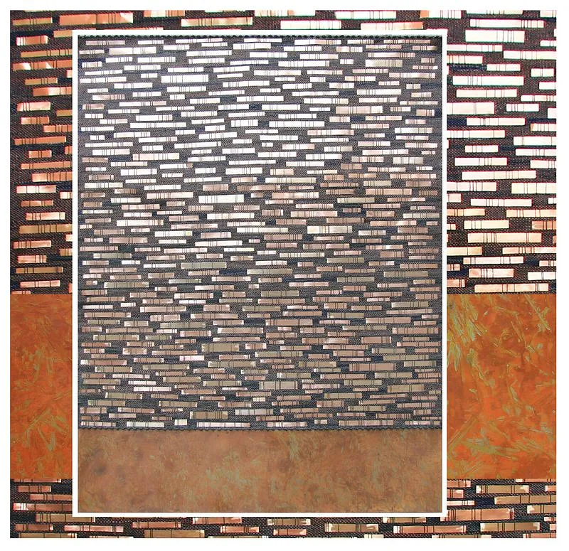 Зображення "«Горизонт»" від Ткачук Ярослава , розмір: 230x190 cm, матеріали: льон, мідь, залізо, медіум: Текстиль, ціна: $8000