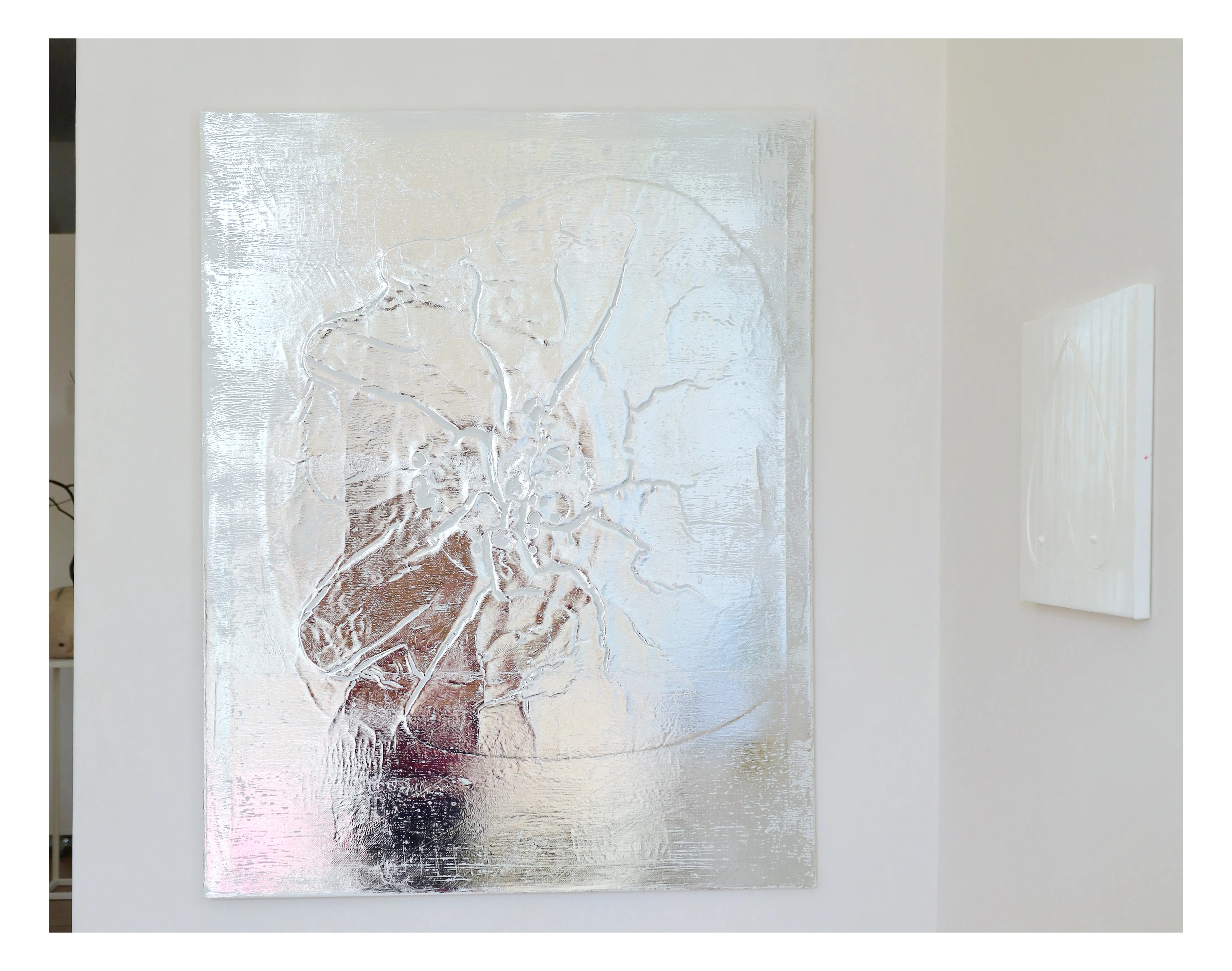 Image of Silver land by Ruslan Tremba, size: 100х80, made of canvas, acrylic, enamel, Painting medium, priced at $2000