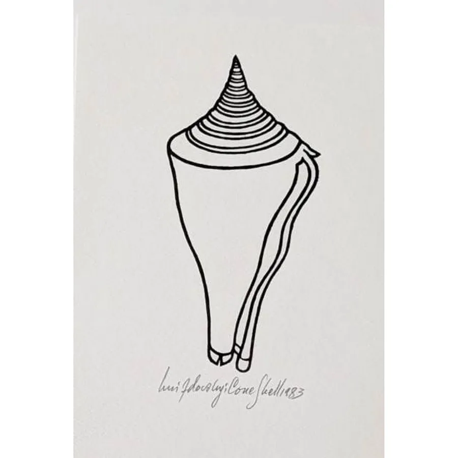 Image of Конусна Мушля by Hnizdovsky Jacques , size: 12 х 5,5 см, Woodcut medium, part of the Unnumbered series, priced at $550