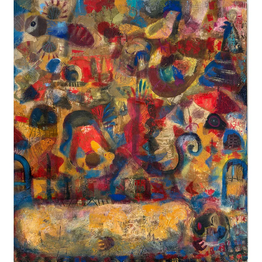 Image of For today the work is over by Romanyshyn Roman, size: 100 х 90 см, made of canvas, oil, Painting medium, part of the "Studio" series, priced at $3200