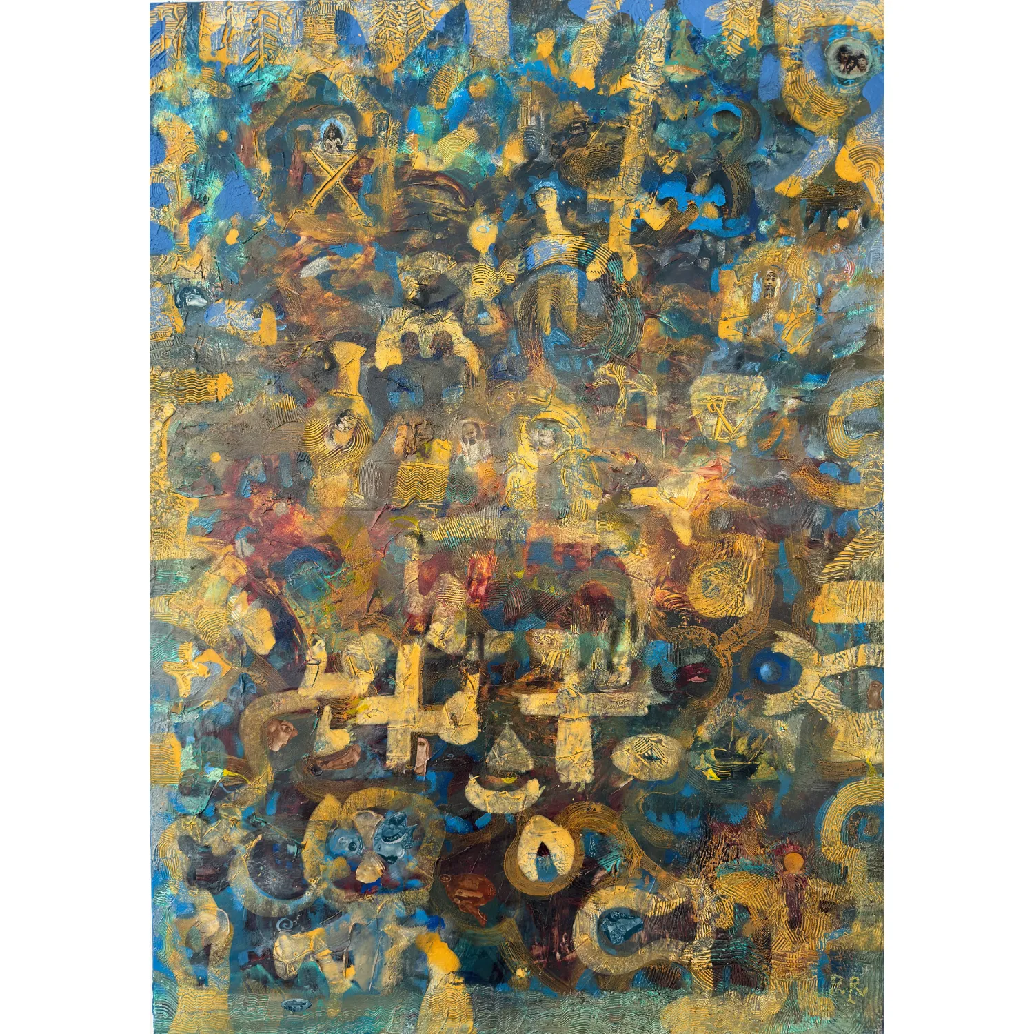 Image of People who live near the big water by Romanyshyn Roman, size: 160 х 100 см, made of canvas, oil, Painting medium, priced at $4800