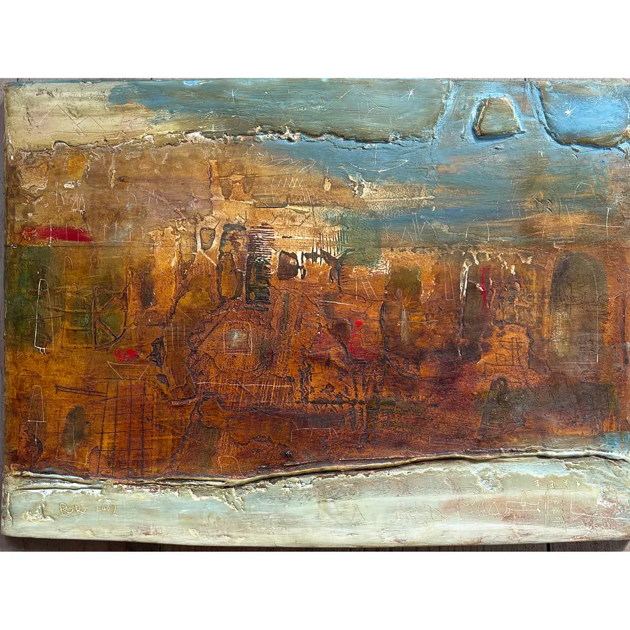 Image of Jerusalem by Romanyshyn Roman, size: 24 х 32 см, made of gesso, wood, Painting medium, part of the 51/100 series, priced at $1300