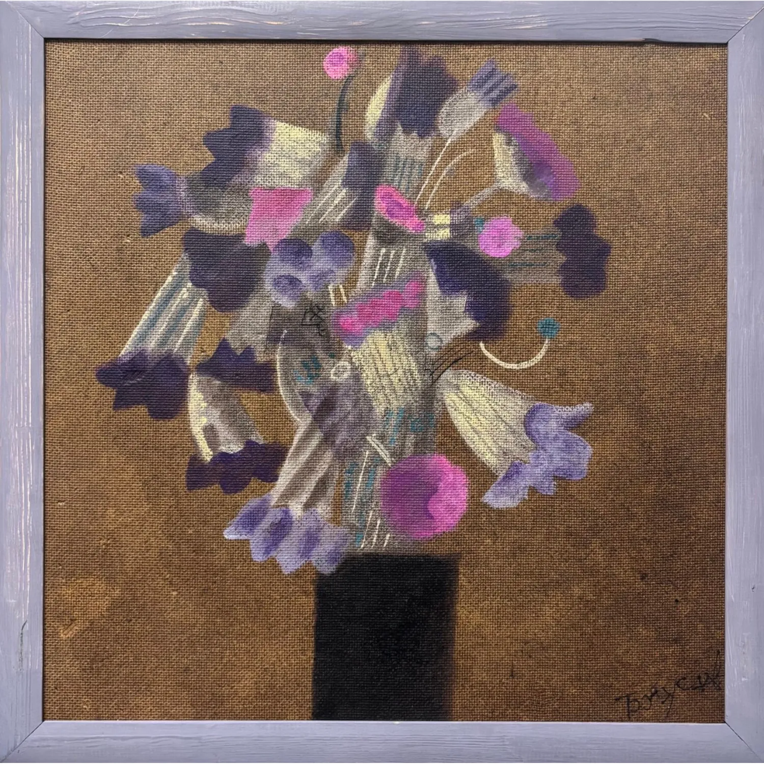 Image of Bouquet by Bohuslavsky Volodymyr, size: 40 х 40 см, made of картон, темпера, Painting medium, part of the 2/11 series, priced at $700