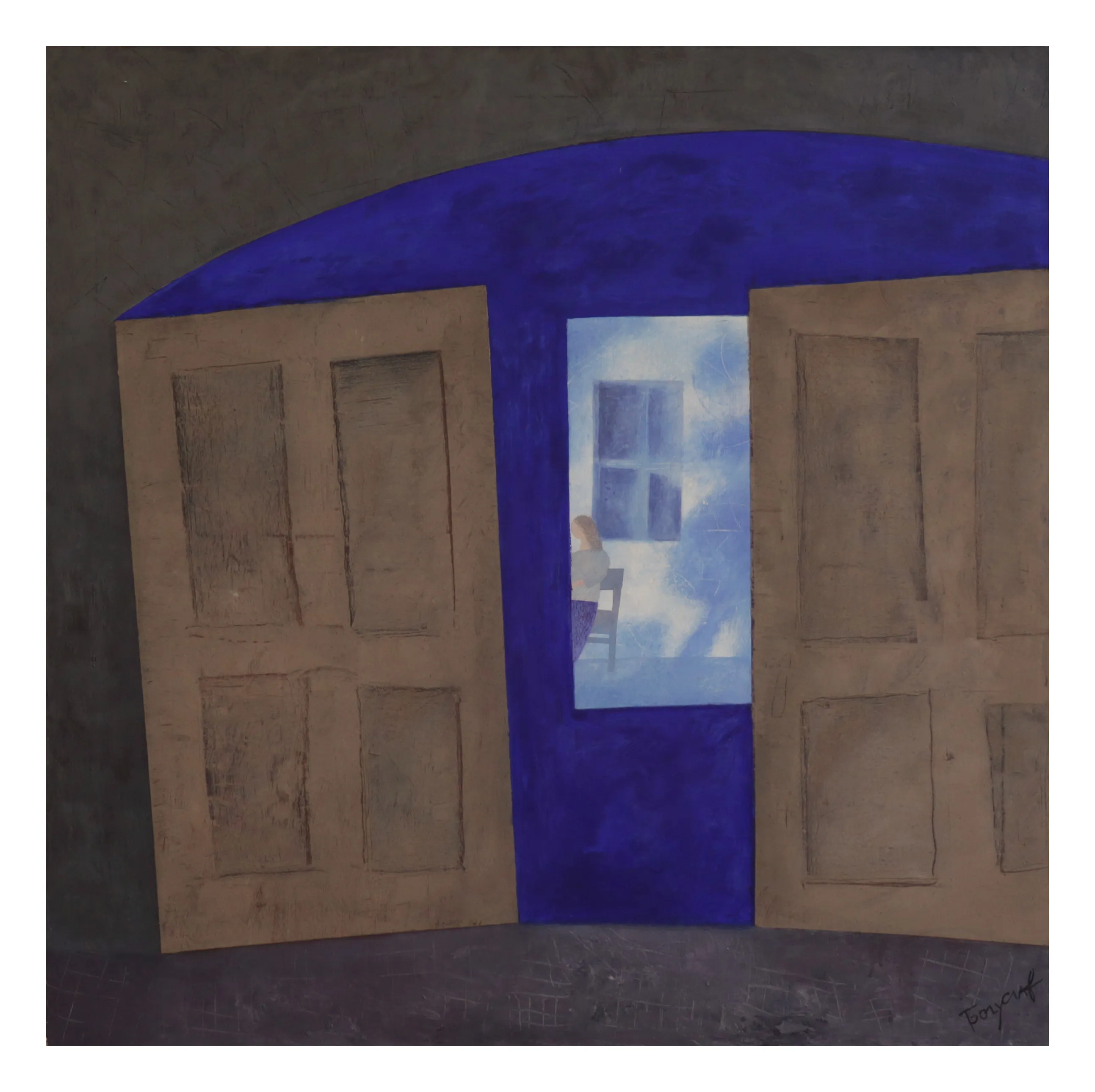 Image of "The Gate" by Bohuslavsky Volodymyr, size: 100х100 cm, Painting medium, priced at $1800