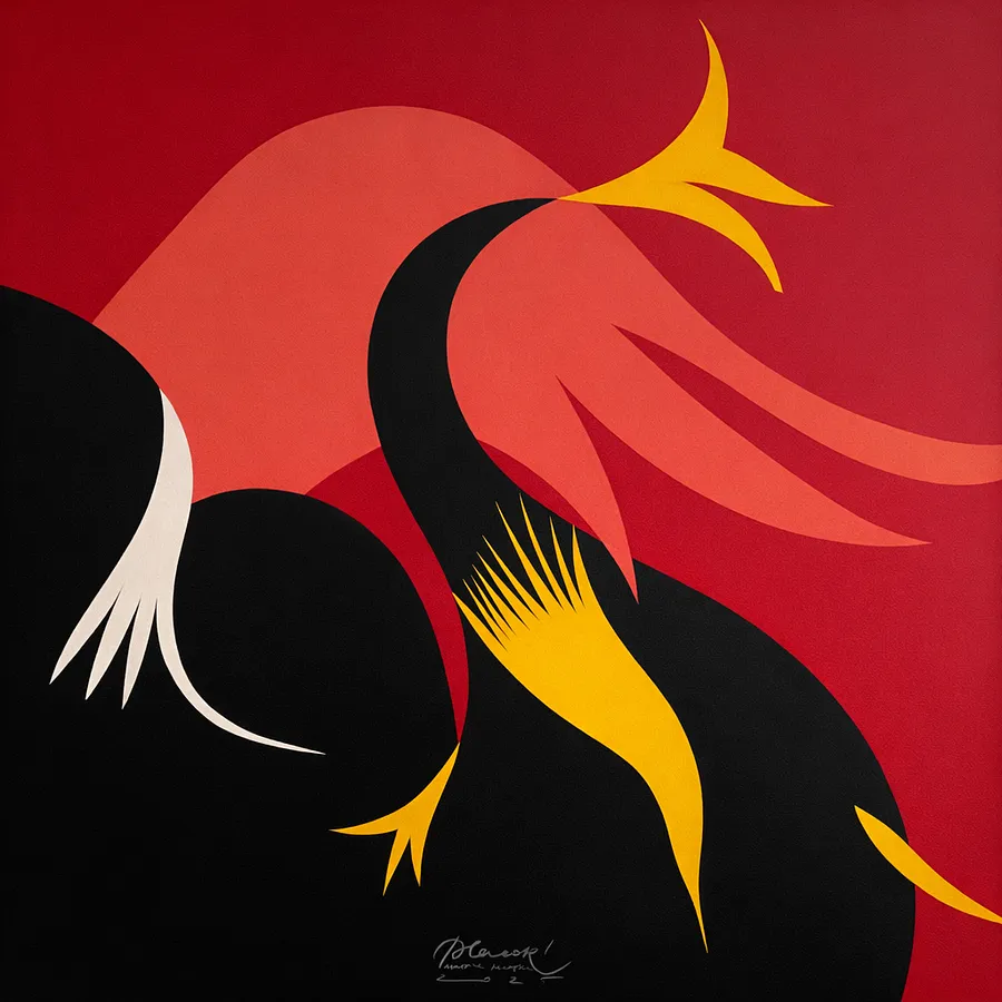 Зображення "Жага до життя 2" від Пляцко Марія, розмір: 70 х 70 см, матеріали: кольоровий папір, аплікація, медіум: Графіка, ціна: $550